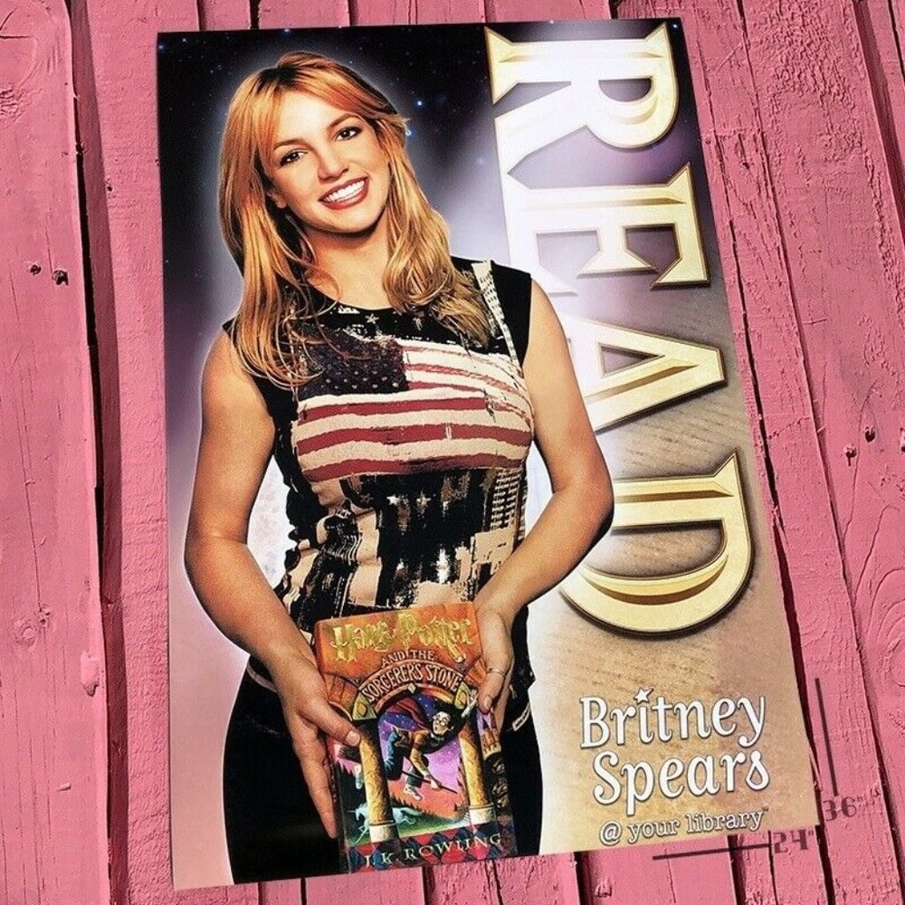 COPY - HOLY GRAIL! Britney Spears & Harry Potter Book RARE READ Poster American…